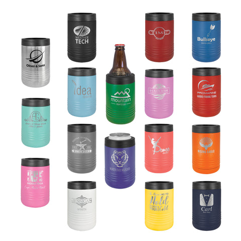 Drink Holder Insulated Stainless Koozie Custom Logo Laser Engraved